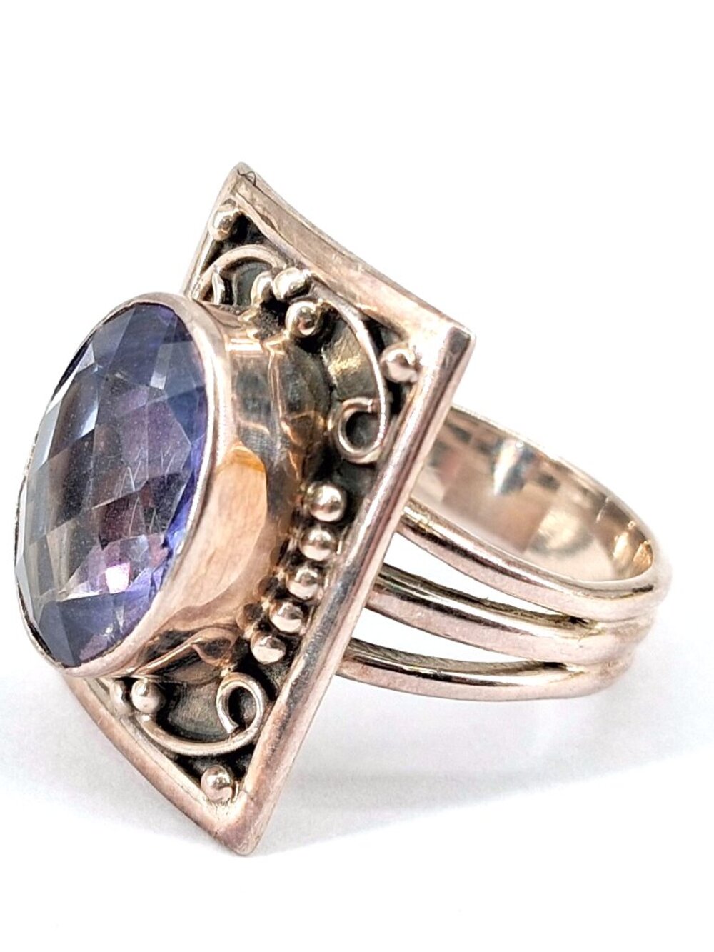 Sterling Silver Nicky Butler Amethyst Statement Ring
